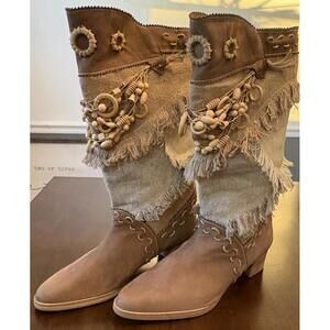 Vintage Margaret Jerrold Leather Boots Unique Made In Spain Women’s Sz 10